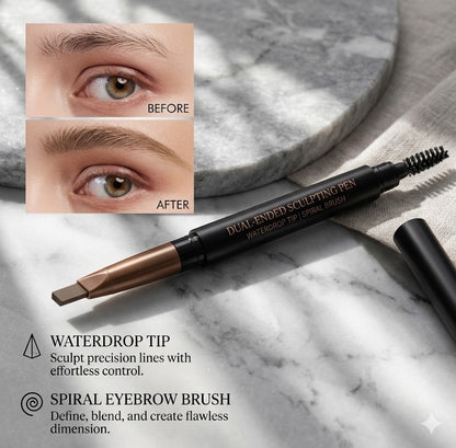 Smudge-Proof Automatic Eyebrow Pencil | Tinted Micro Triangle Brow Styling Pen, Long-Wear Easy Application
