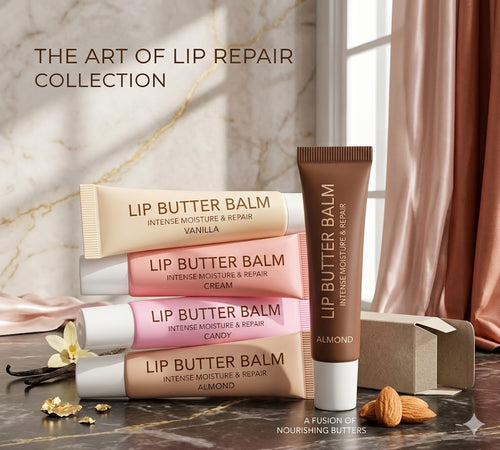 Tinted Lip Butter Balm | Hydrating Vanilla Lip Mask & Conditioning Lip Treatment for Instant Moisture & Shine