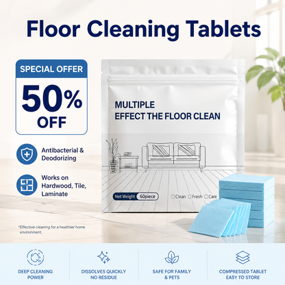 PKNEW® Floor Cleaning Tablets Multi-Surface Cleaner for Hardwood Laminate Tile & RV Walls Antibacterial Deodorization Maintenance