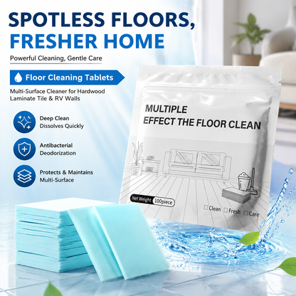 PKNEW® Floor Cleaning Tablets Multi-Surface Cleaner for Hardwood Laminate Tile & RV Walls Antibacterial Deodorization Maintenance