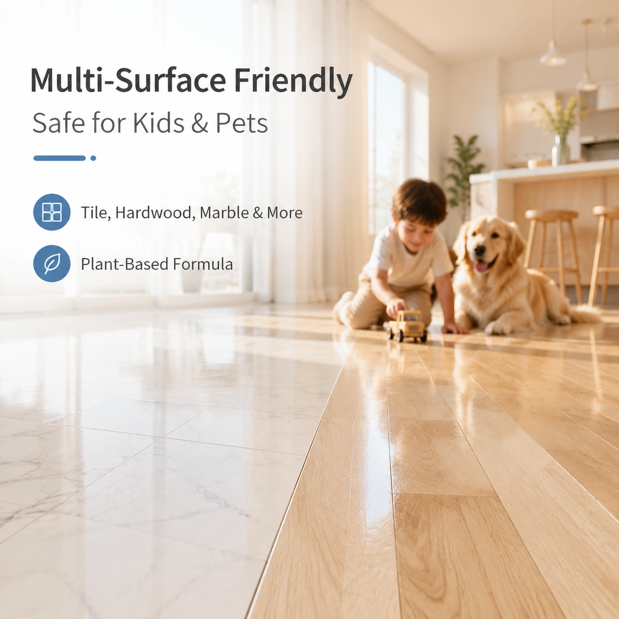 PKNEW® Floor Cleaning Tablets Multi-Surface Cleaner for Hardwood Laminate Tile & RV Walls Antibacterial Deodorization Maintenance
