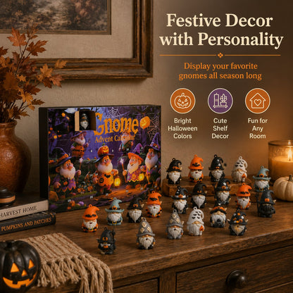 🎃 24 Days of Halloween Gnome Surprise Figures Advent Calendar Box